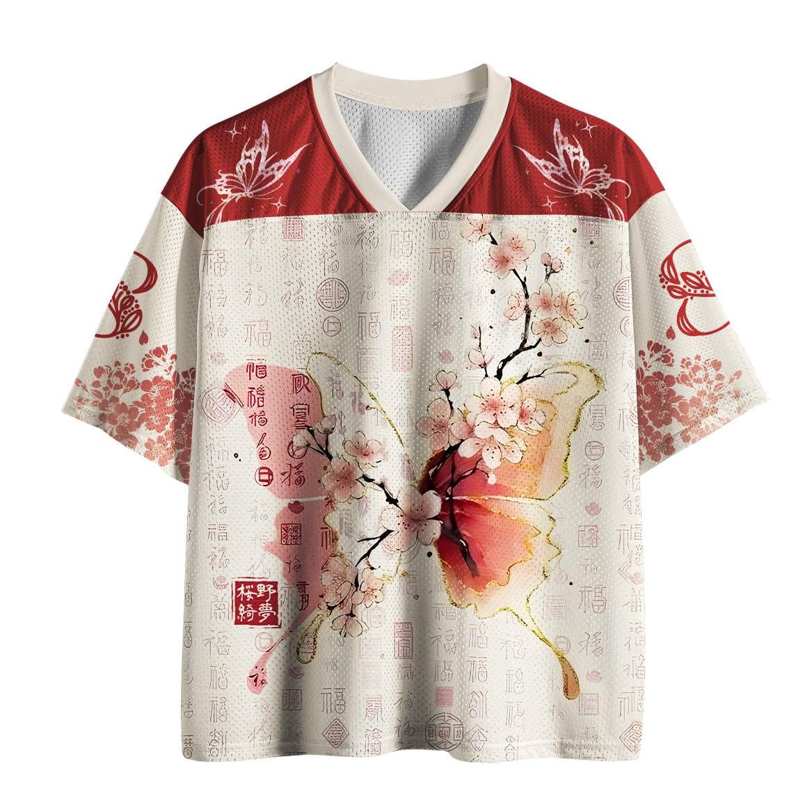 Tokyo-Tiger Fall Seven Stand Eight Butterfly Mesh Jersey Sale