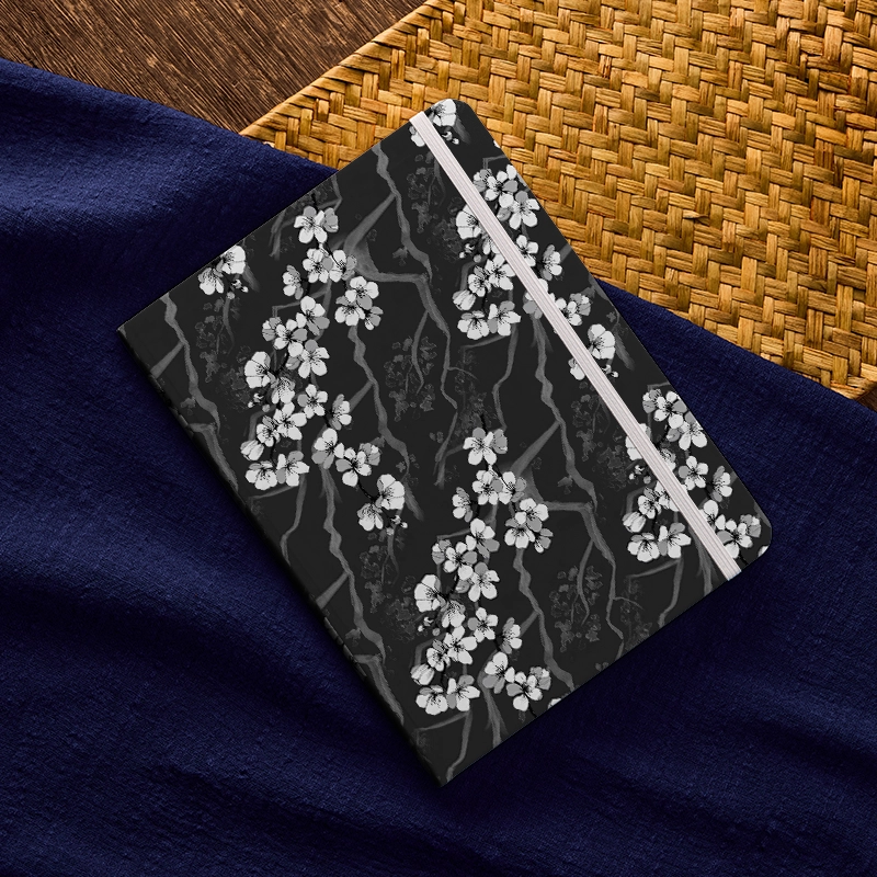 Tokyo-Tiger Sakura With Branches Notebook