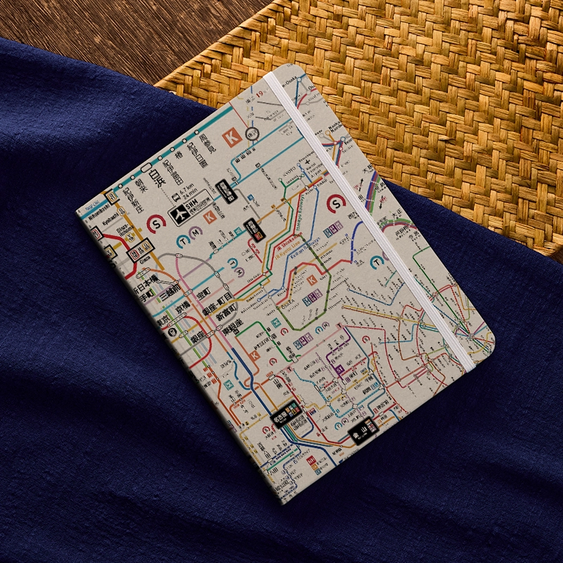 Tokyo-Tiger Tokyo Subway Map Notebook
