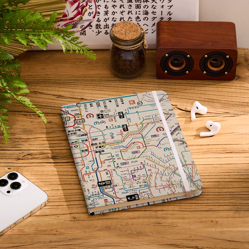 Tokyo-Tiger Tokyo Subway Map Notebook