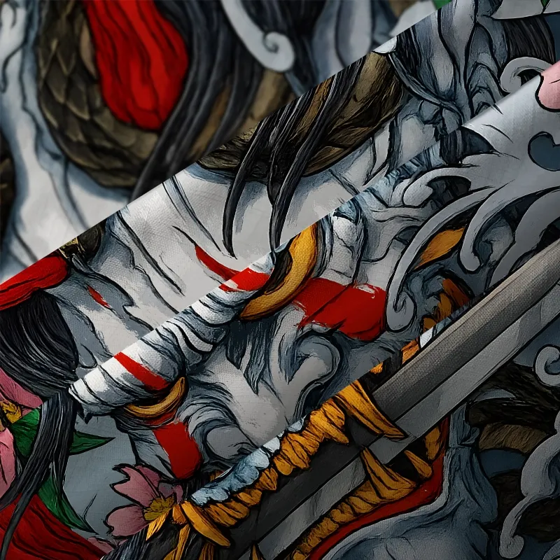 Tokyo-Tiger Evil Ghost Sword Button-up Shirt