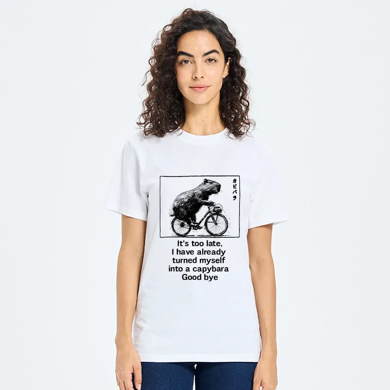 Tokyo-Tiger Funny Capybara Riding A Bicycle Classic T-Shirt