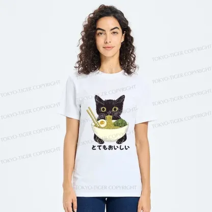 Tokyo-Tiger Ramen Lover Cute Cat Classic T-Shirt