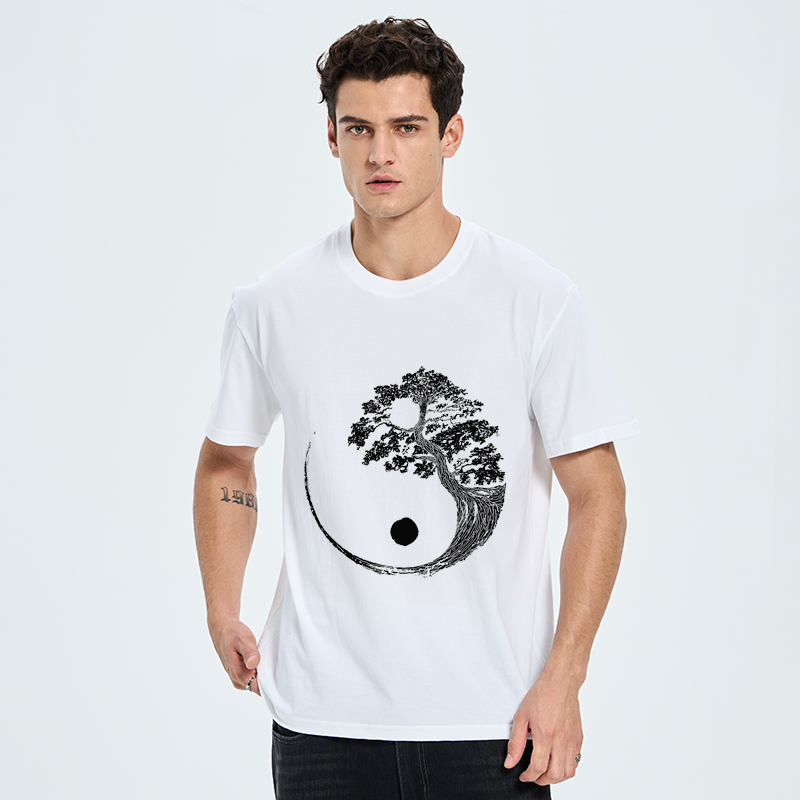 Tokyo-Tiger Yin-Yang Tai Chi Tree Classic T-Shirt