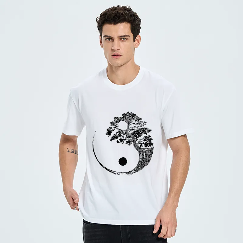 Tokyo-Tiger Yin-Yang Tai Chi Tree Classic T-Shirt