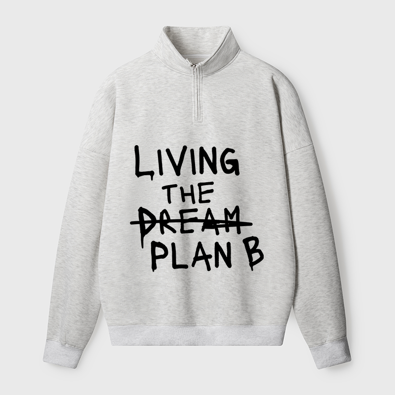 Tokyo-Tiger Implement Plan B Half Zip Fleece Sweatshirt