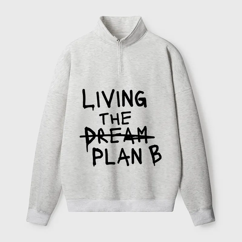 Tokyo-Tiger Implement Plan B Half Zip Fleece Sweatshirt