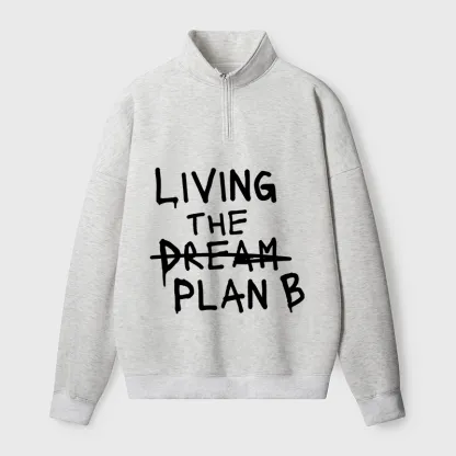 Tokyo-Tiger Implement Plan B Half Zip Fleece Sweatshirt