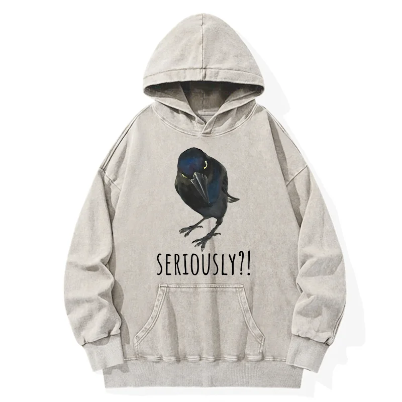 Tokyo-Tiger Raven's Question Washed Hoodie