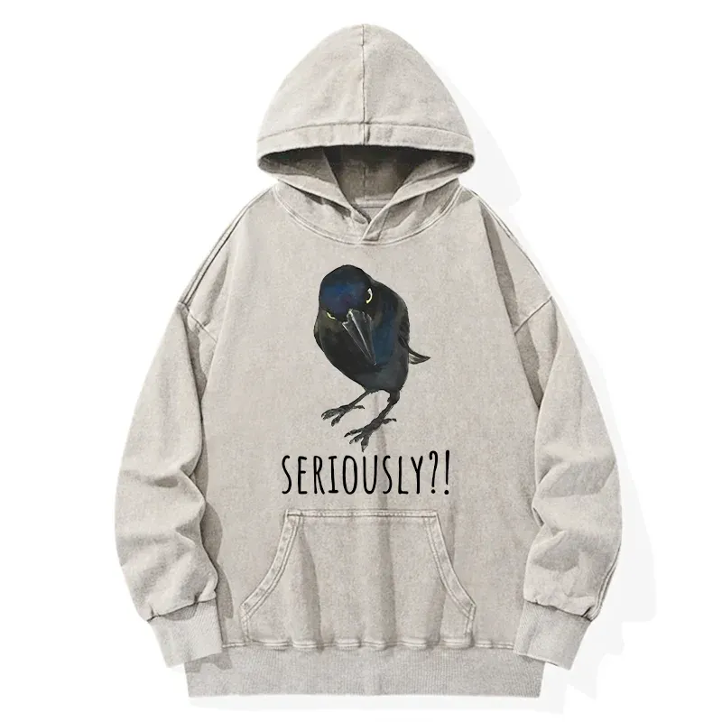 Tokyo-Tiger Raven's Question Washed Hoodie