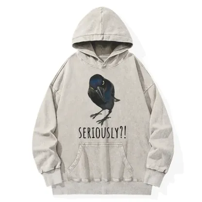 Tokyo-Tiger Raven's Question Washed Hoodie