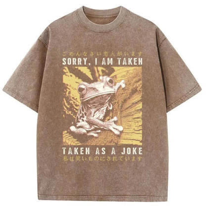 Tokyo-Tiger The Tragic Frog Japanese Washed T-Shirt