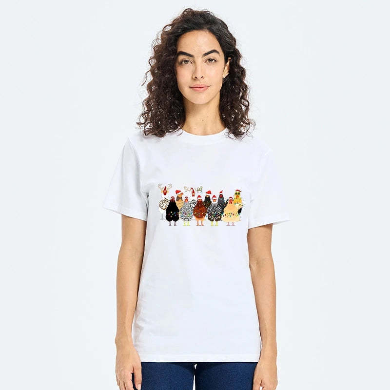 Tokyo-Tiger A Flock Of Christmas Chickens Classic T-Shirt-tokyo-tiger