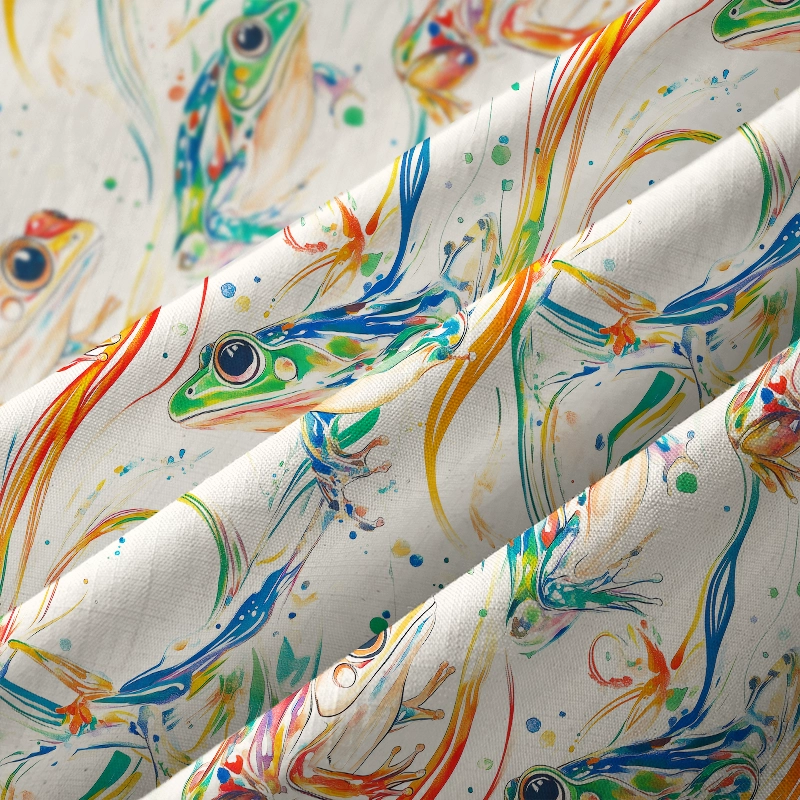Tokyo-Tiger Rainbow Frog Button-up Shirt