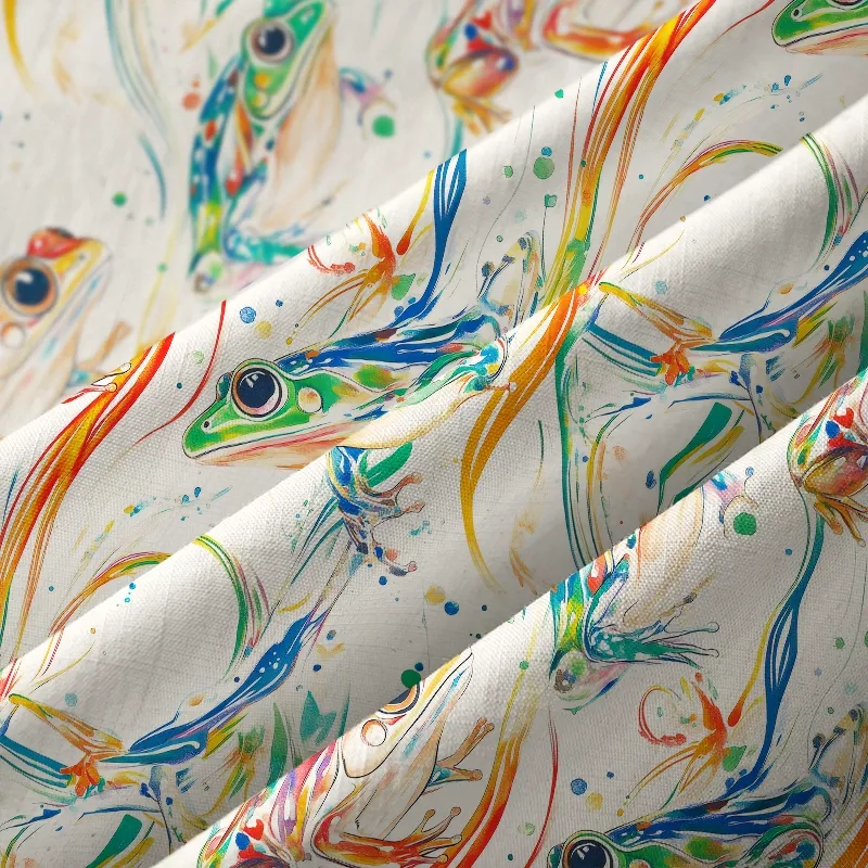 Tokyo-Tiger Rainbow Frog Button-up Shirt