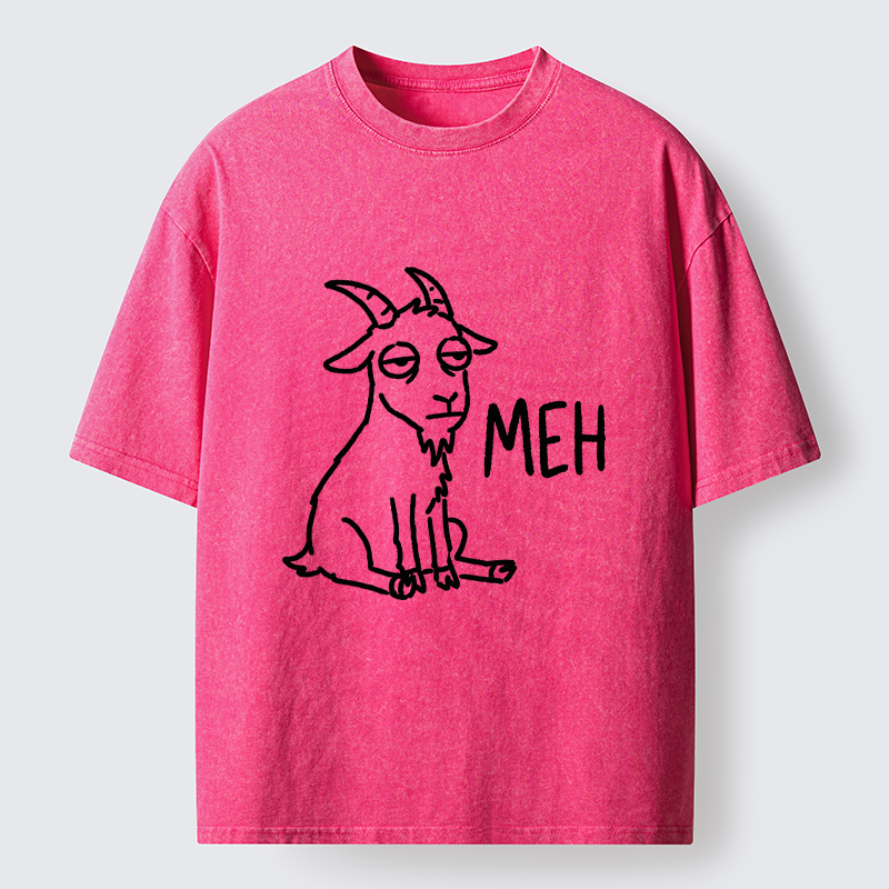 Tokyo-Tiger Funny Goat Meme Washed T-Shirt