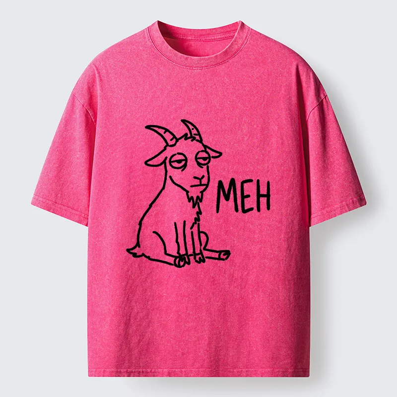 Tokyo-Tiger Funny Goat Meme Washed T-Shirt