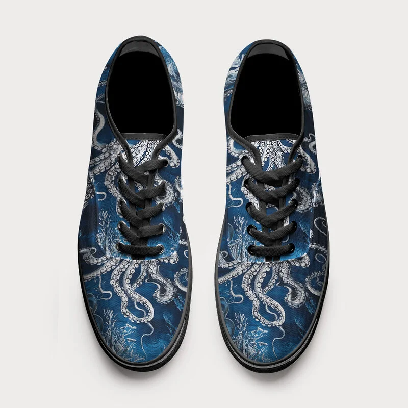 Tokyo-Tiger Deep Sea Octopus Canvas Shoes