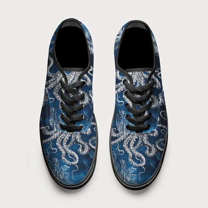 Tokyo-Tiger Deep Sea Octopus Canvas Shoes