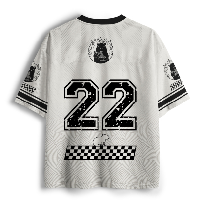 Tokyo-Tiger Cute Capybara Eating Ramen Mesh Jersey