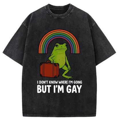 Tokyo-Tiger I Dont Know Frog Washed T-Shirt