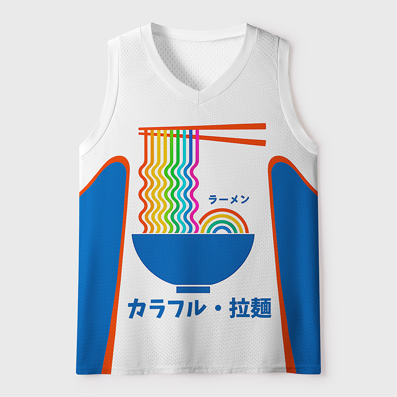 Tokyo-Tiger Chopsticks Hold The Pride Ramen Mesh Tank Top