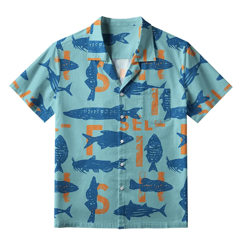 Tokyo-Tiger Different Types Of Fish Aloha Hawaiian Shirt Sale