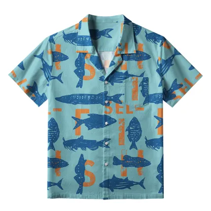 Tokyo-Tiger Different Types Of Fish Aloha Hawaiian Shirt
