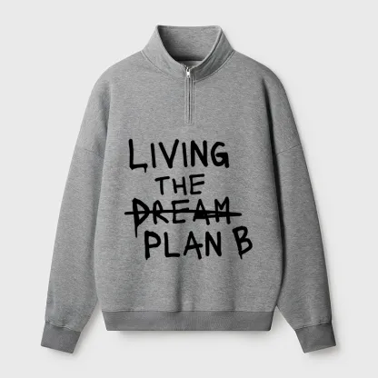 Tokyo-Tiger Implement Plan B Half Zip Fleece Sweatshirt