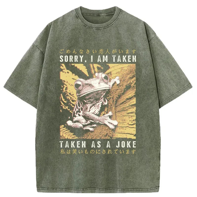 Tokyo-Tiger The Tragic Frog Japanese Washed T-Shirt