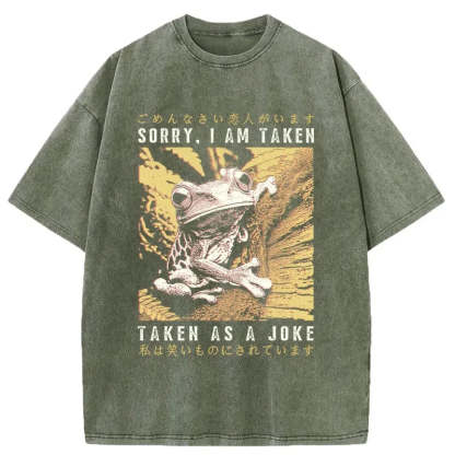 Tokyo-Tiger The Tragic Frog Japanese Washed T-Shirt