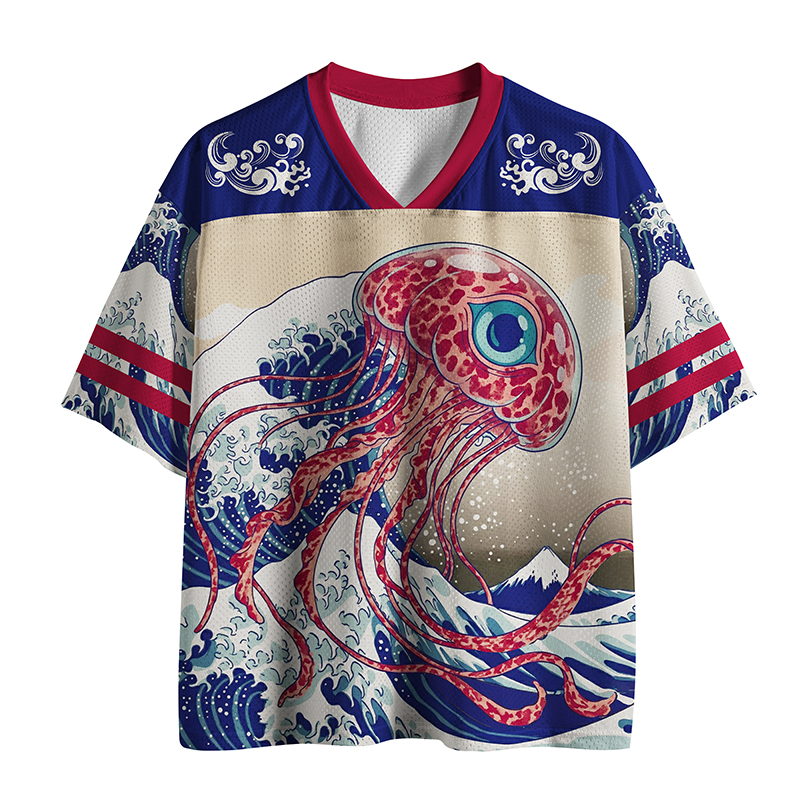 Tokyo-Tiger Jellyfish Wave Mesh Jersey