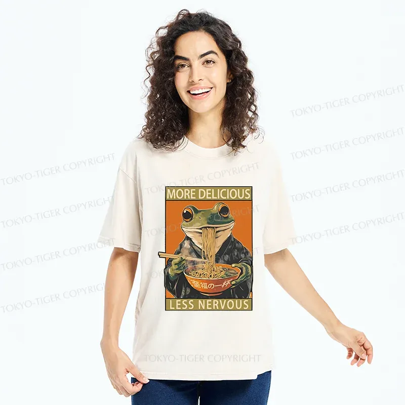 Tokyo-Tiger More Delicious Less Nervous Washed T-Shirt