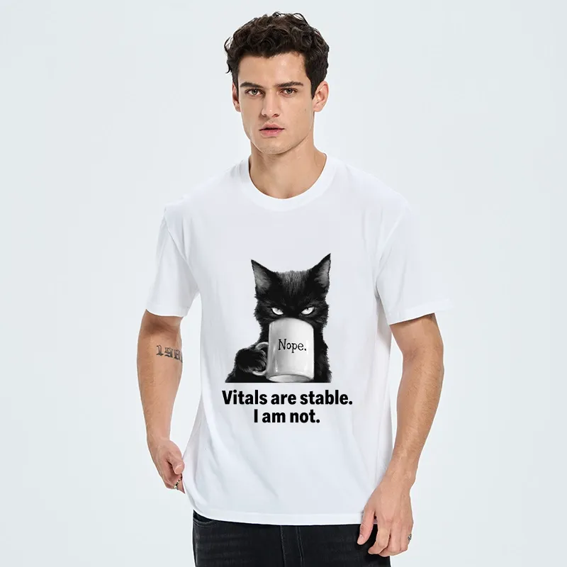 Tokyo-Tiger Grumpy Black Cat Coffee Meme Classic T-Shirt