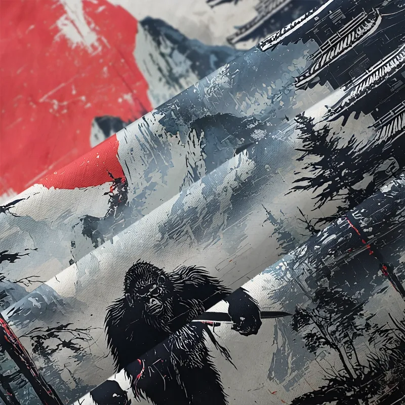 Tokyo-Tiger Japanese Samurai Bigfoot Aloha Hawaiian Shirt