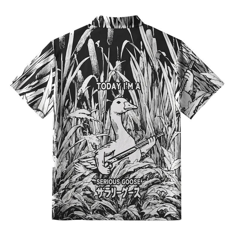 Tokyo-Tiger Serious Goose Aloha Hawaiian Shirt
