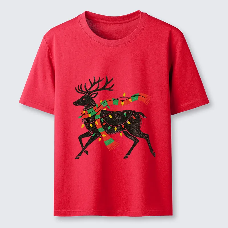 Tokyo-Tiger Christmas Light Reindeer Classic T-Shirt