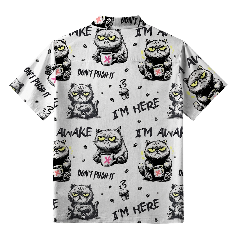 Tokyo-Tiger I'm Awake Button-up Shirt