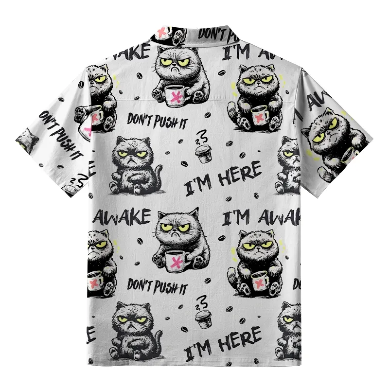 Tokyo-Tiger I'm Awake Button-up Shirt