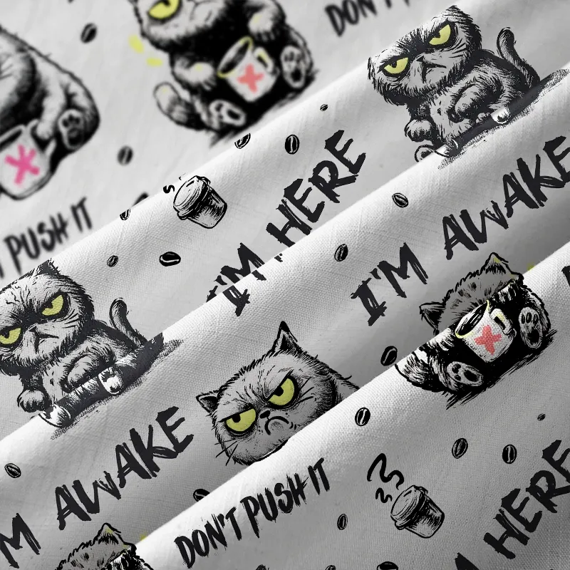 Tokyo-Tiger I'm Awake Button-up Shirt