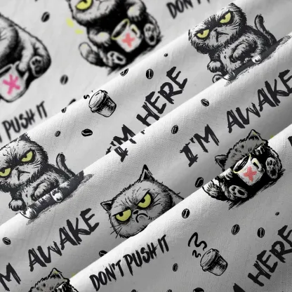 Tokyo-Tiger I'm Awake Button-up Shirt