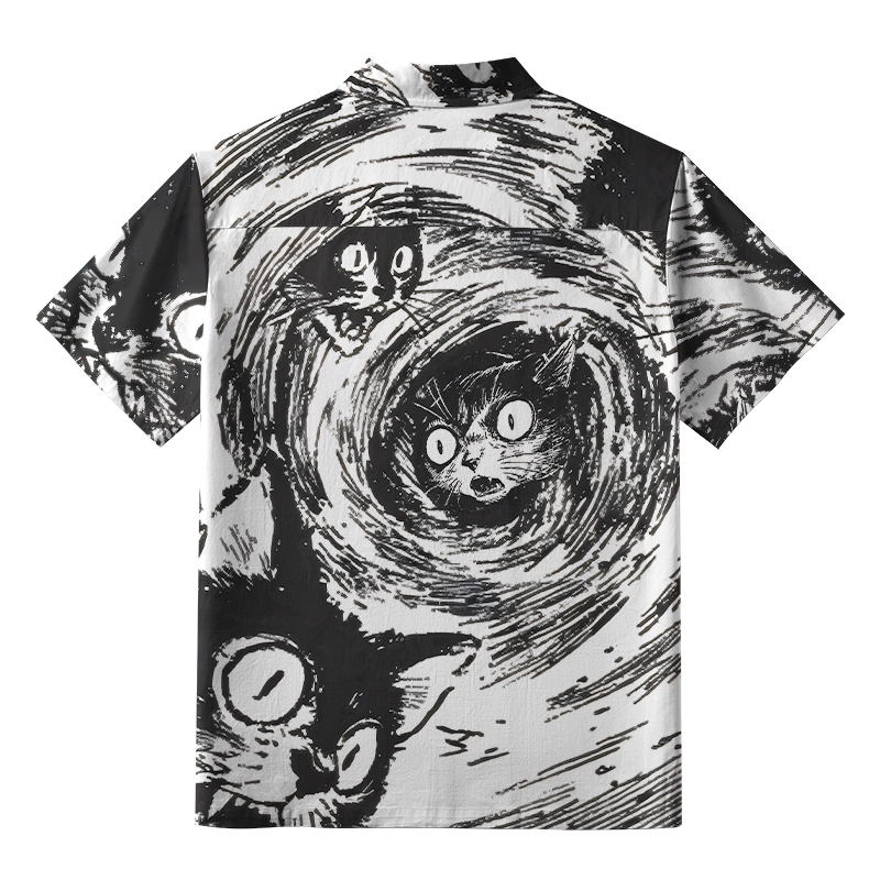 Tokyo-Tiger Cat In The Vortex Aloha Hawaiian Shirt