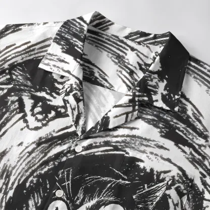 Tokyo-Tiger Cat In The Vortex Aloha Hawaiian Shirt
