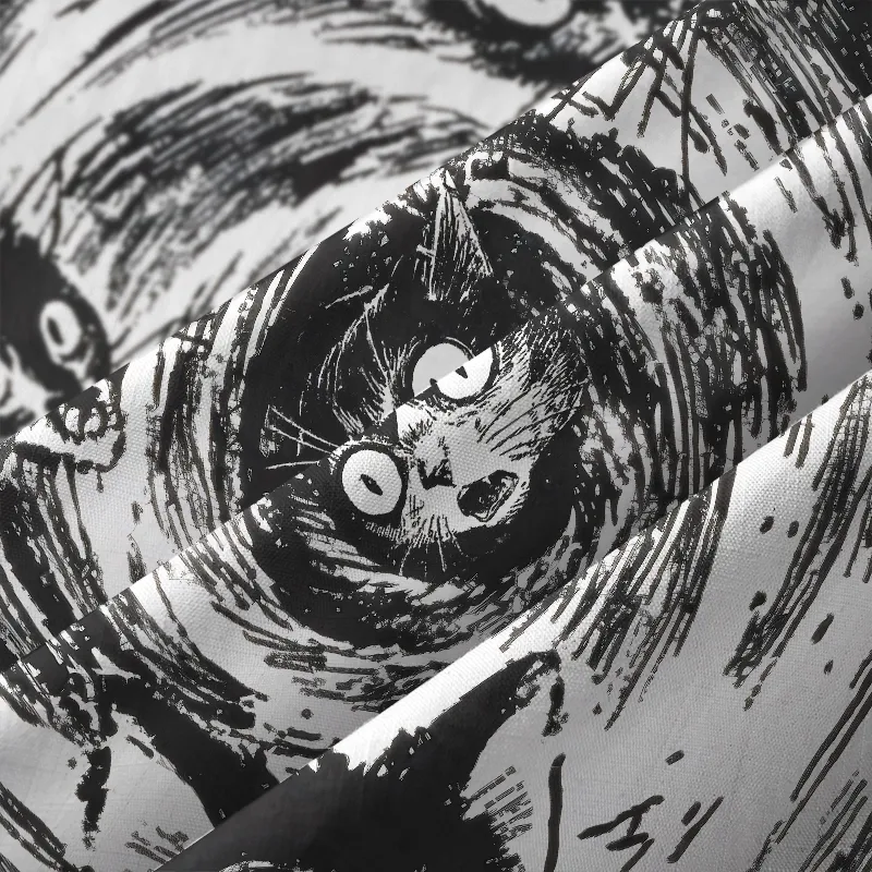 Tokyo-Tiger Cat In The Vortex Button-up Shirt