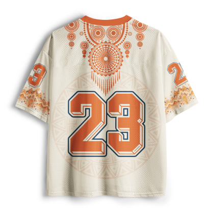 Tokyo-Tiger Vintage Lucky Beast Folk Art Mesh Jersey