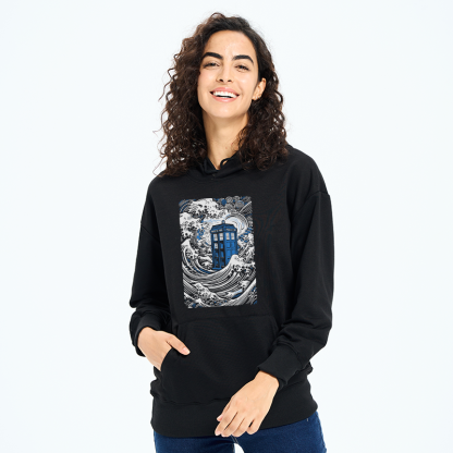 Tokyo-Tiger The Great Wave Off Tardis Classic Hoodie