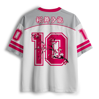 Tokyo-Tiger Dancing Sakura Dragon Mesh Jersey