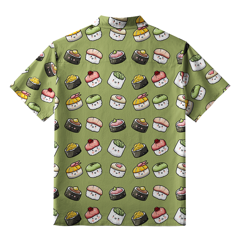 Tokyo-Tiger Cute Sushi Team Aloha Hawaiian Shirt