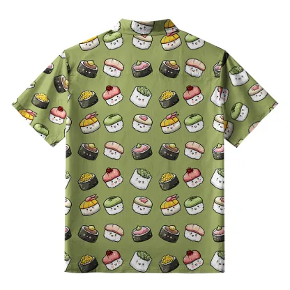 Tokyo-Tiger Cute Sushi Team Aloha Hawaiian Shirt