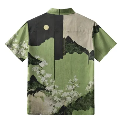 Tokyo-Tiger Serene Landscape Aloha Hawaiian Shirt